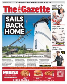 Cover of Blackpool Gazette
