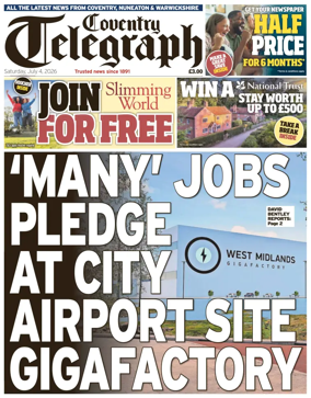 Cover of Coventry Telegraph