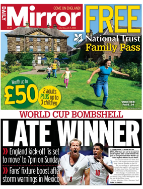 Cover of Daily Mirror