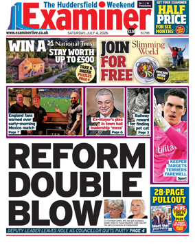 Cover of Huddersfield Daily Examiner