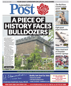 Cover of Lancashire Evening Post