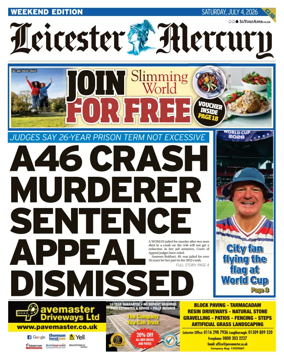 Cover of Leicester Mercury