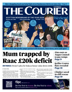 Cover of The Courier & Advertiser (Angus and Dundee)