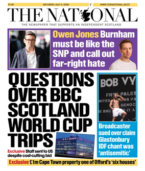 Cover of The National (Scotland)