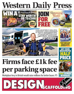 Cover of Western Daily Press (Saturday)