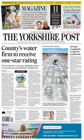 Cover of Yorkshire Post