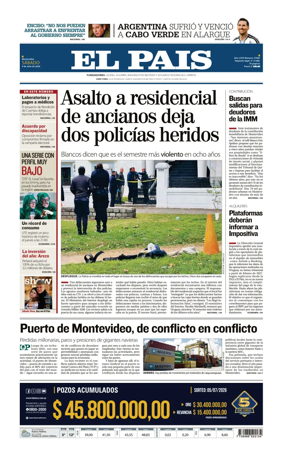 Cover of El Pais (Uruguay)