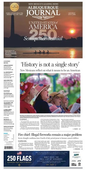 Cover of Albuquerque Journal