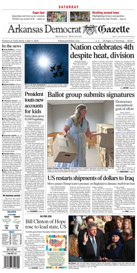 Cover of Arkansas Democrat-Gazette