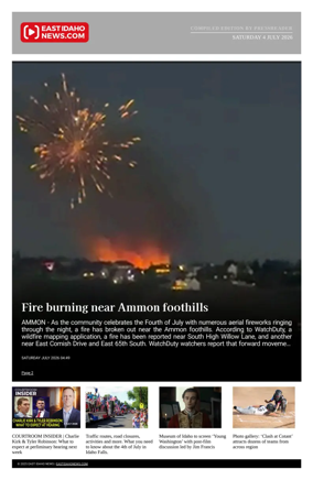 Cover of East Idaho News