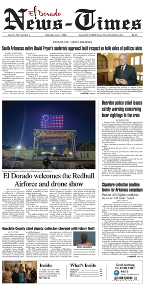 Cover of El Dorado News-Times (VCID - Camden News)