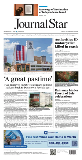 Cover of Journal Star (Peoria)