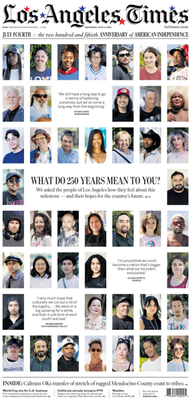 Cover of Los Angeles Times