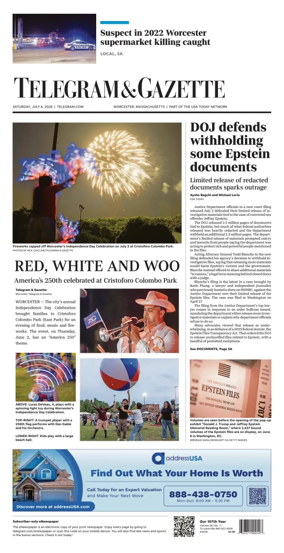 Cover of Telegram & Gazette