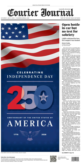 Cover of The Courier-Journal (Louisville)