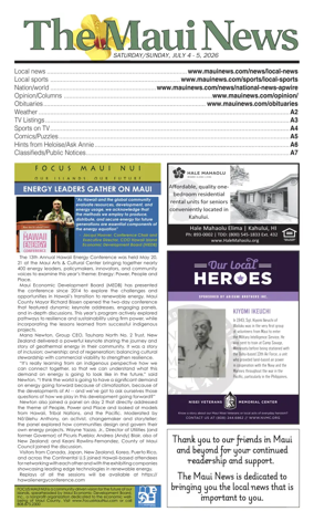 Cover of The Maui News - Weekender
