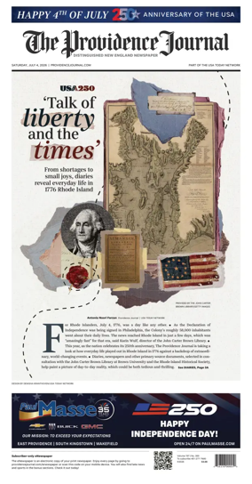 Cover of The Providence Journal