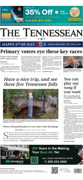 Cover of The Tennessean