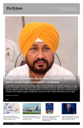 Cover of Tribune India - Compiled Edition
