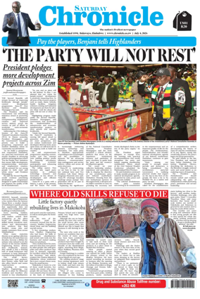 Cover of Chronicle (Zimbabwe)