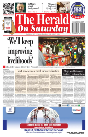 Cover of The Herald (Zimbabwe)