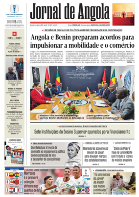 Cover of Jornal de Angola