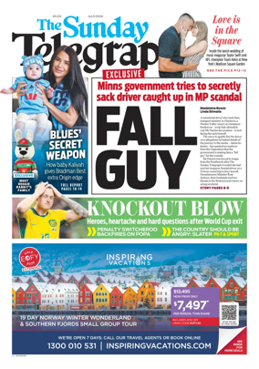 Cover of The Daily Telegraph (Sydney)