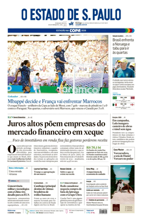 Cover of O Estado de S. Paulo