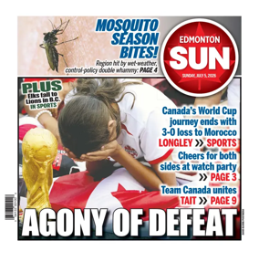 Cover of Edmonton Sun