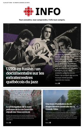 Cover of Radio-Canada Info