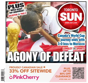 Cover of Toronto Sun