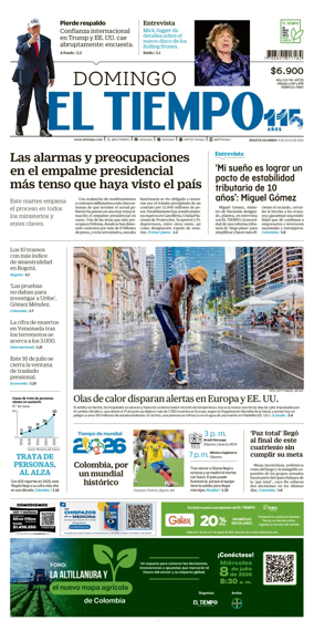 Cover of El Tiempo (Bogota)