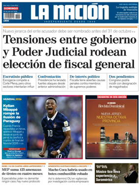 Cover of La Nacion (Costa Rica)
