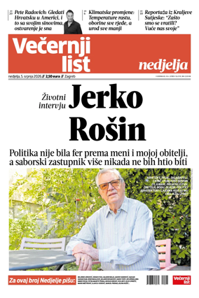 Cover of Vecernji list - Zagreb