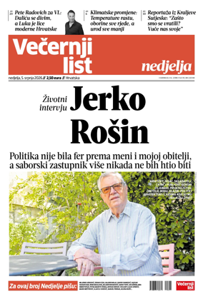 Cover of Vecernji list - Hrvatska