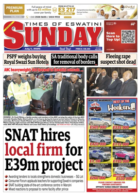 Cover of Times of Eswatini Sunday