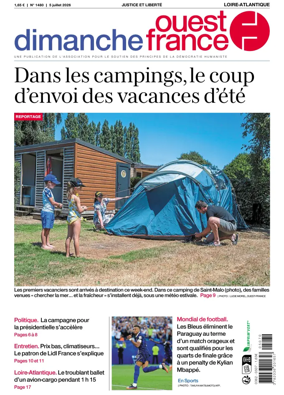Cover of Dimanche Ouest France (Loire-Atlantique)