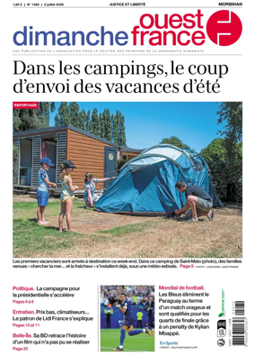 Cover of Dimanche Ouest France (Morbihan)