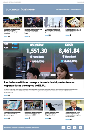 Cover of Euronews Business (Spanish) Compiled Edition