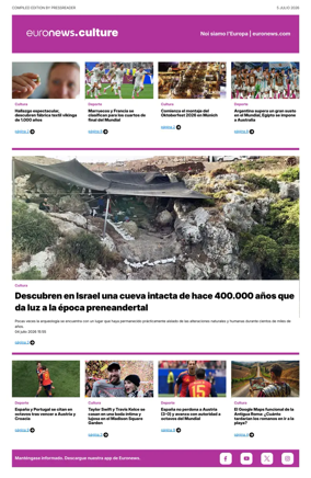 Cover of Euronews Culture and Sport (Spanish) Compiled Edition