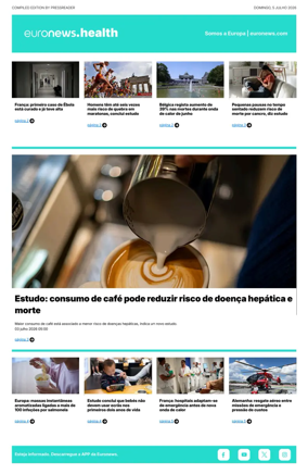 Cover of Euronews Health (Portuguese)