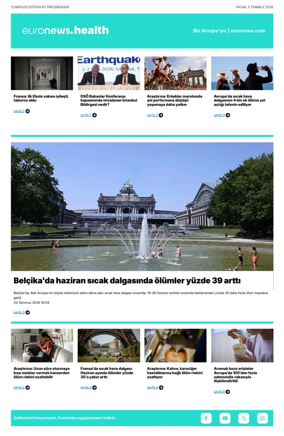 Cover of Euronews Health (Turkish) Compiled Edition