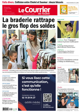 Cover of Le Courrier de l’Ouest (Saumur)