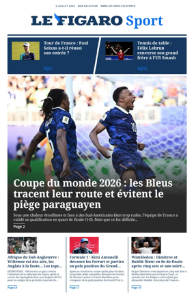 Cover of Le Figaro Sport