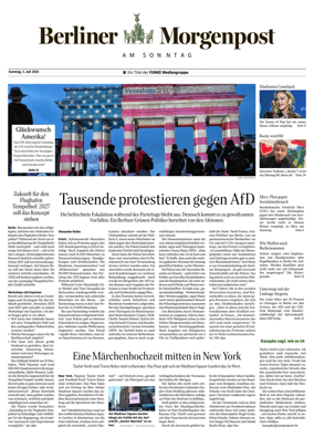 Cover of Berliner Morgenpost am Sonntag
