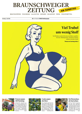 Cover of Braunschweiger Zeitung am Sonntag