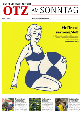 Cover of Ostthuringer Zeitung (OTZ am Sonntag)