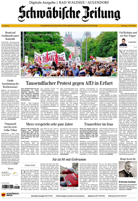 Cover of Schwabische Zeitung (Bad Waldsee / Aulendorf)