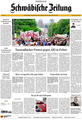 Cover of Schwabische Zeitung (Biberach)