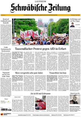 Cover of Schwabische Zeitung (Laupheim)